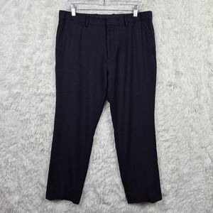 Theory Marlo Dress Pants Mens Size 34x28 Navy Blue Wool & Cashmere